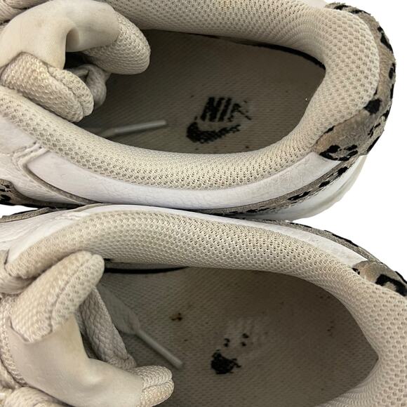 Nike Court Vision Low Leopard Swoosh -White DD9665-100 Women’s Size 7.5 Sneakers - Picture 8 of 10
